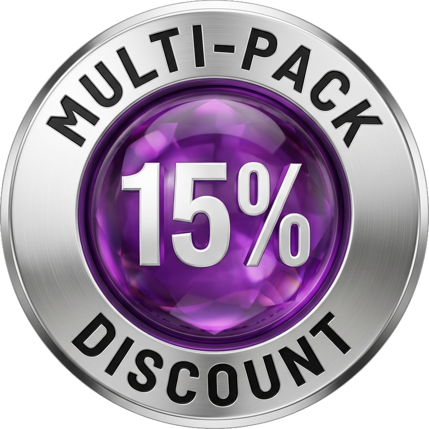 15% Multi-Pack Discount Badge